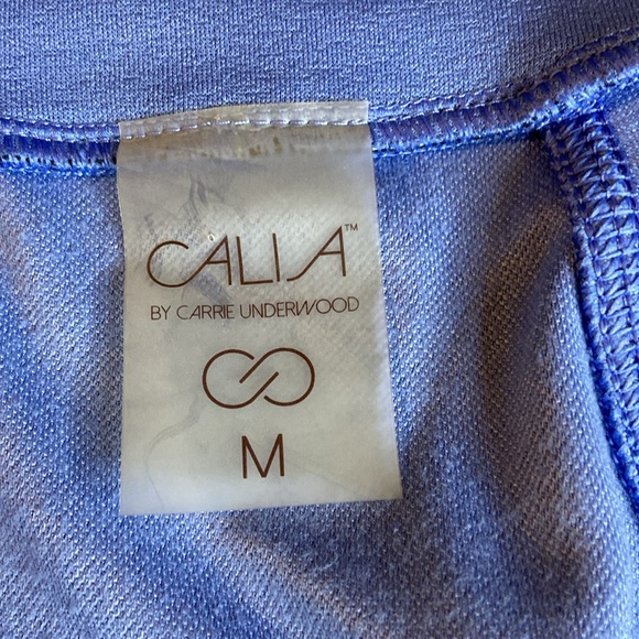 CALIA by Carrie Underwood Blue Floral Graphic Zip Athleisure Jacket 5021 - Picture 7 of 9